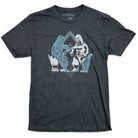 Double Kaiju graphic t-shirt in charcoal grey by STORY SPARK