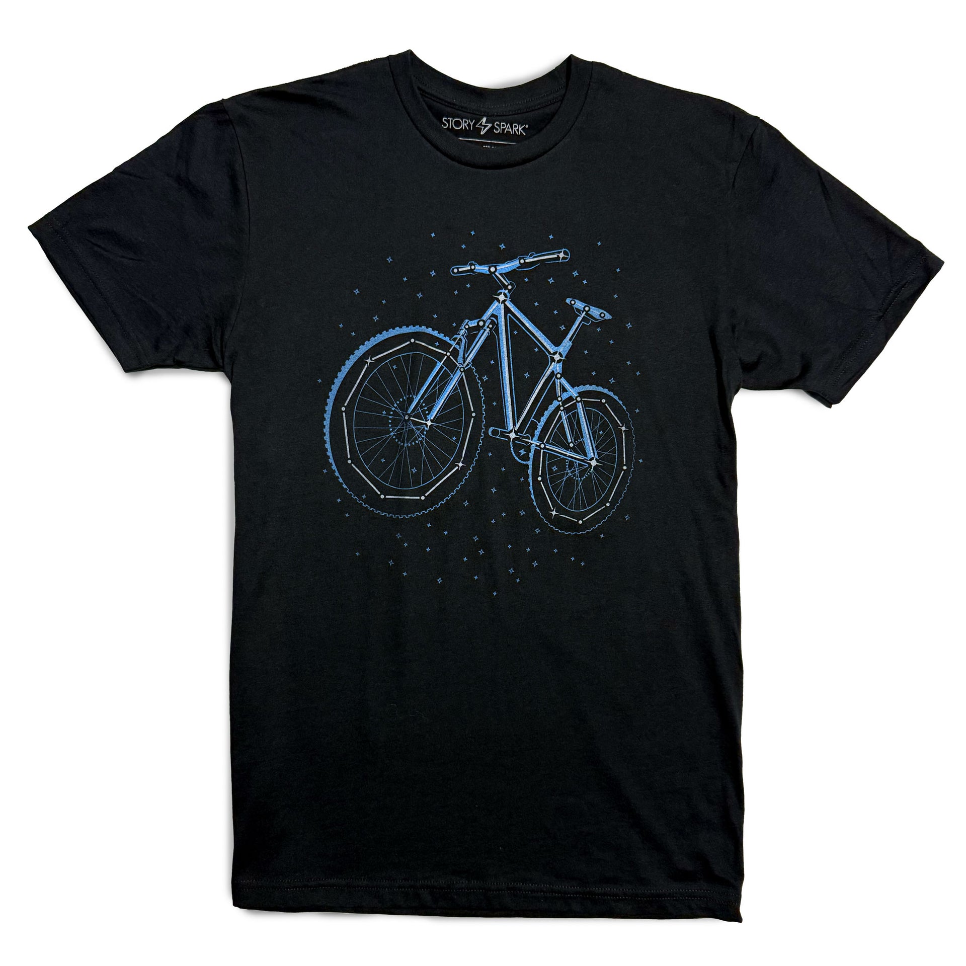 mountainbike tshirt Glow in the Dark Bike T-shirt for Cyclists by STORY SPARK
