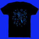 Glow in the dark asteroids retro gamer t-shirt