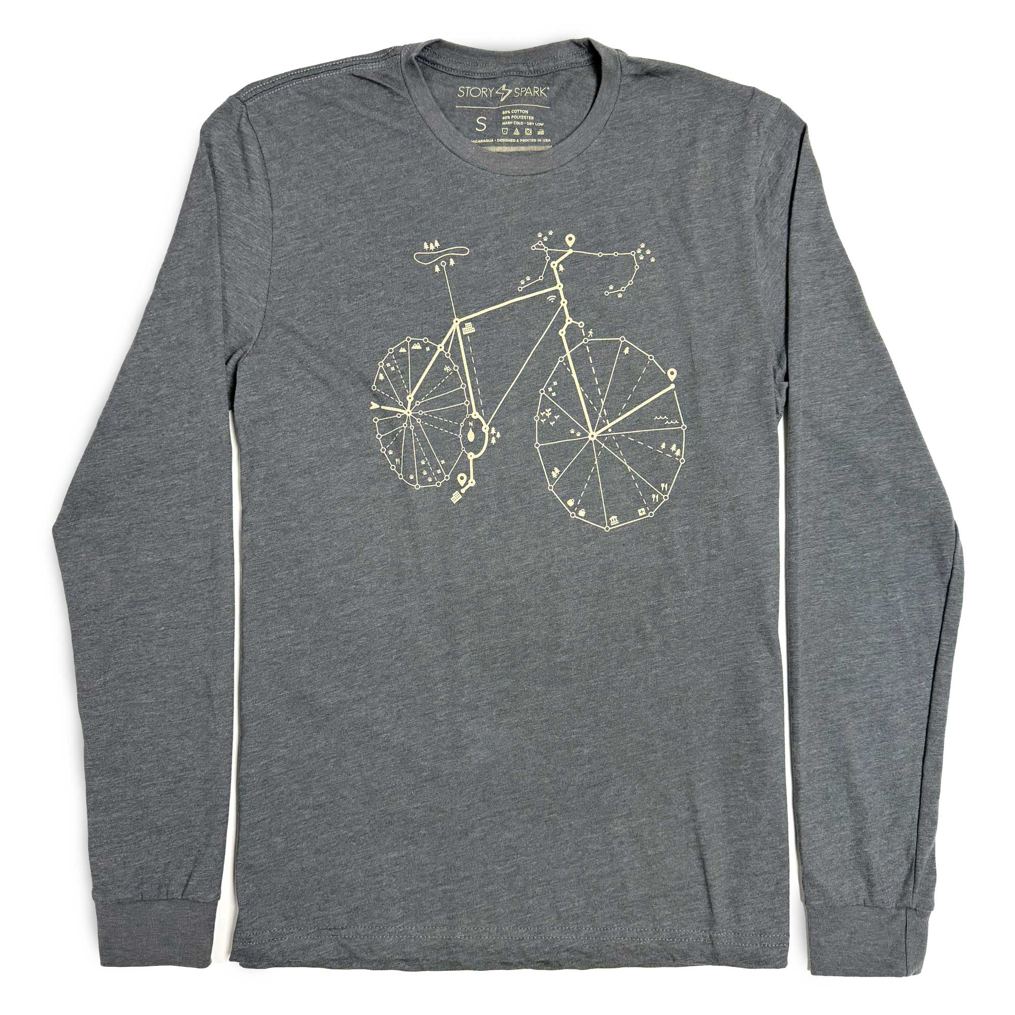 Road Bike Long Sleeve Graphic T-shirt