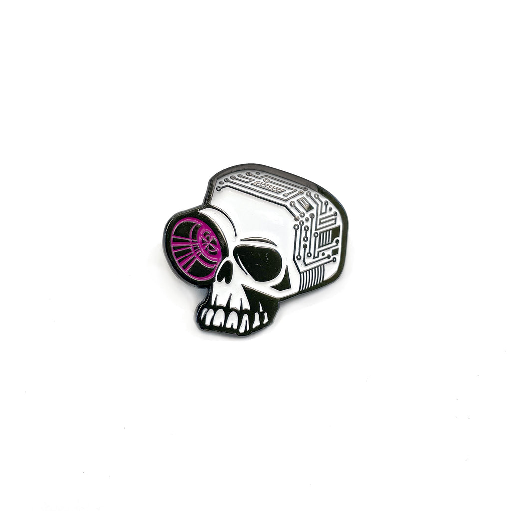 Techy Skull Pin - Enamel Pin for Techies and Collectors