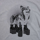Corgi with platform shoes graphic tee for women