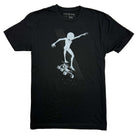 Alien Skateboarding Glow in the Dark Graphic T-shirt