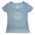 Techy Peace Sign Scoop Womens T-shirt