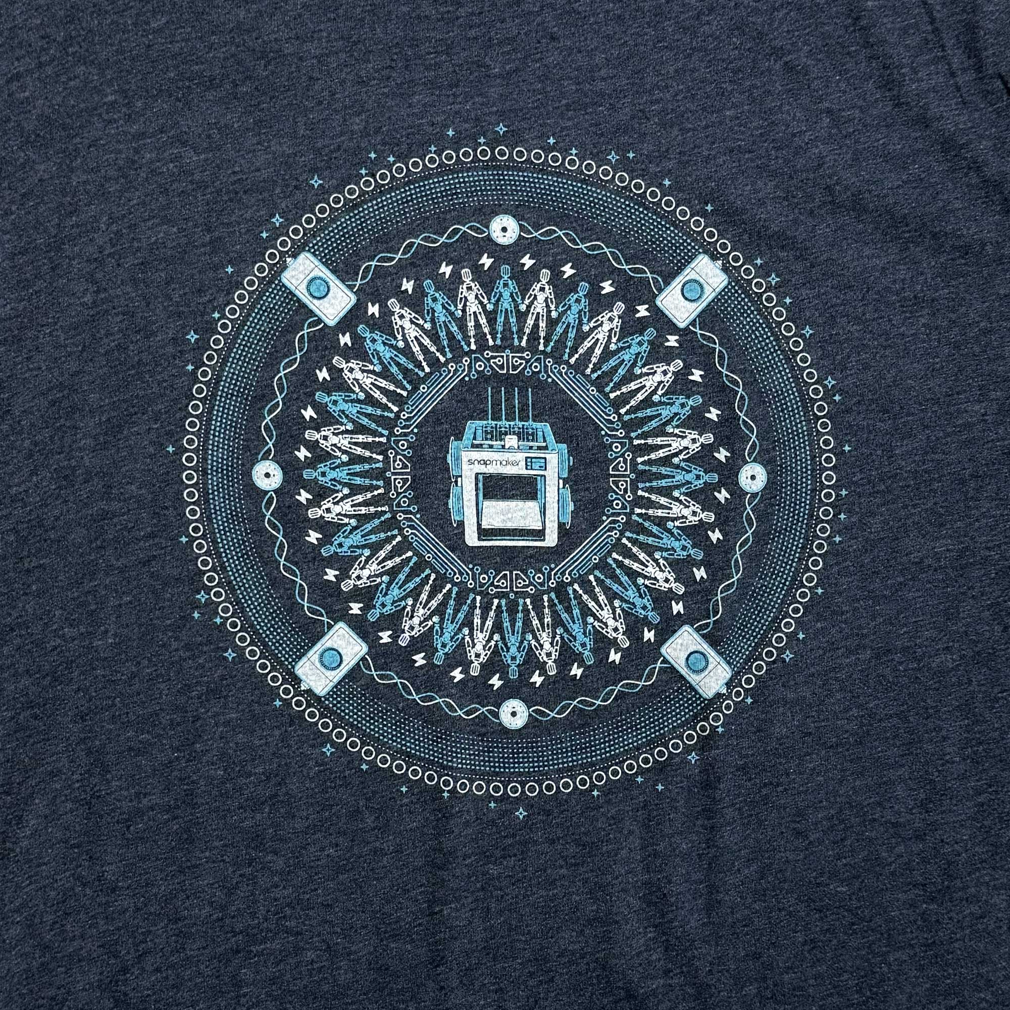 Snapmaker U1 Mandala unisex graphic t-shirt by STORY SPARK