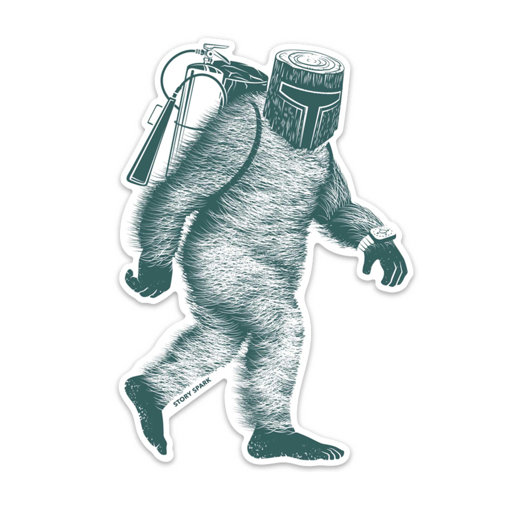 Mandalorian Bigfoot Vinyl Sticker