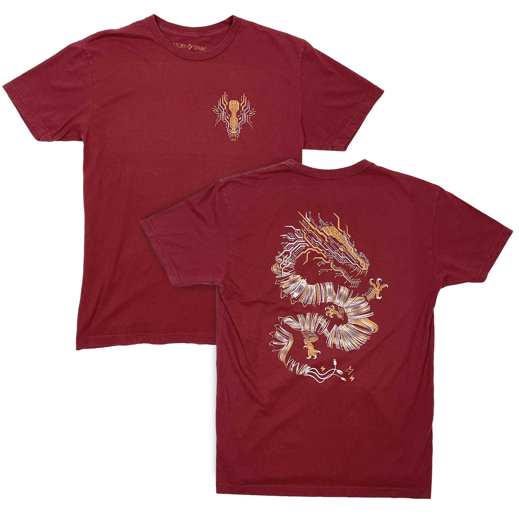 Tech Dragon Graphic T-shirt - STORY SPARK