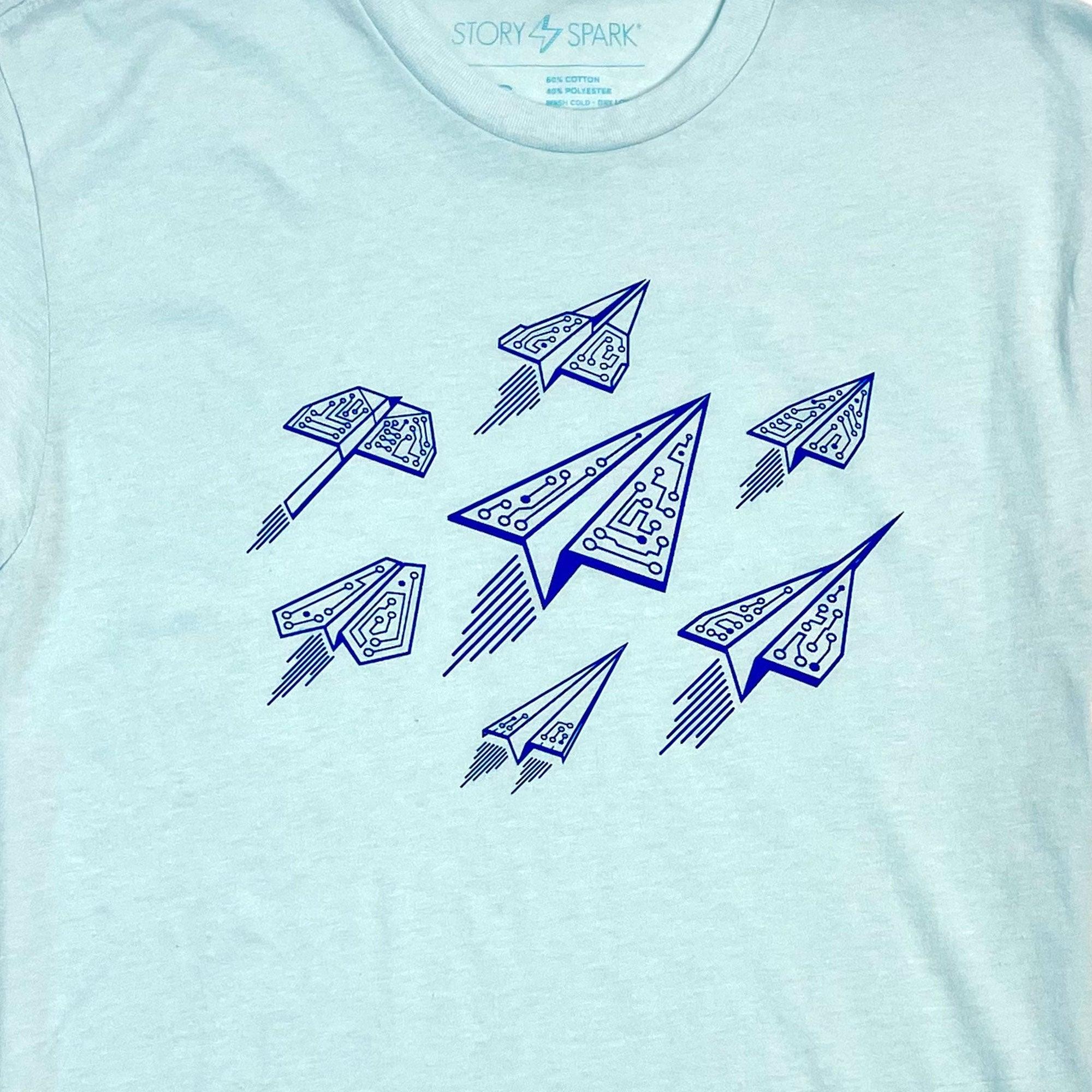 Paper Airplane Engineer Paper Plane Shirt - TeeUni