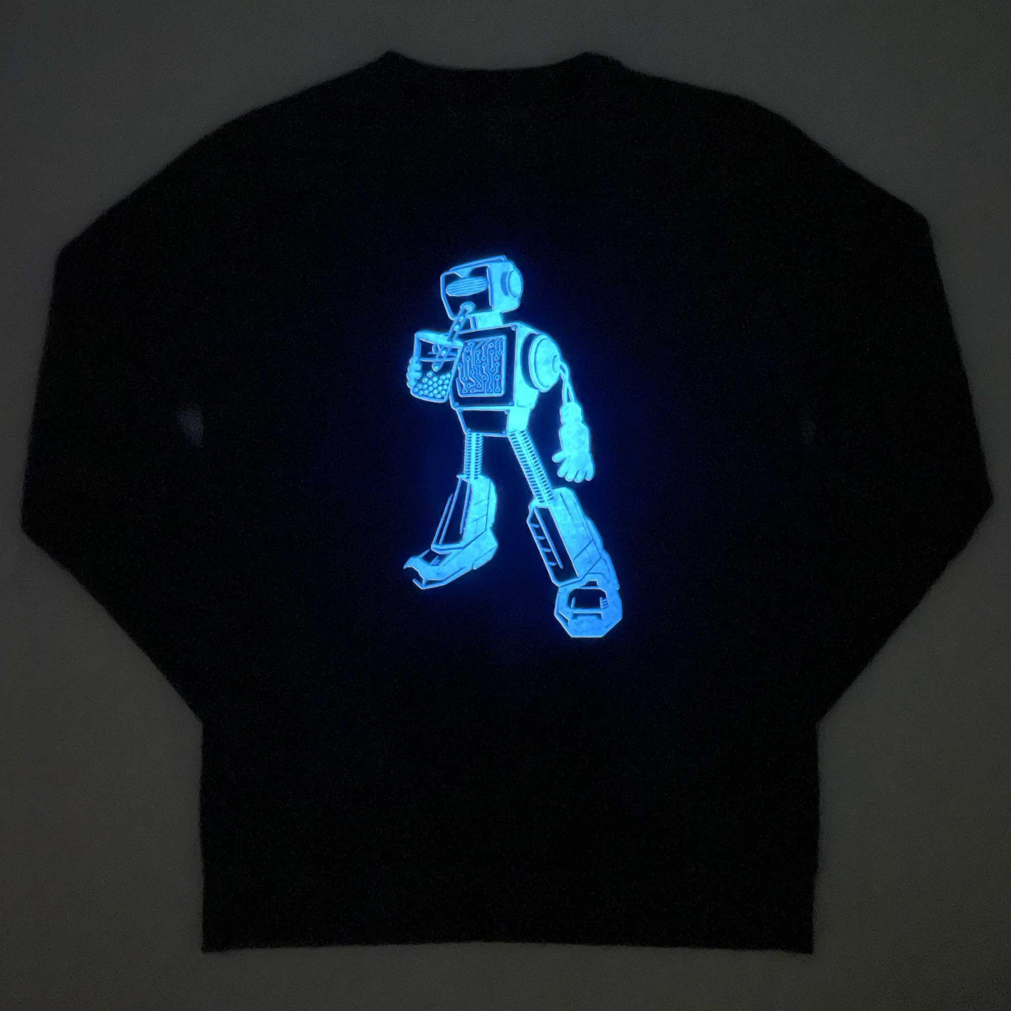 Robot Crewneck Sweatshirt (Glows)-STORY SPARK