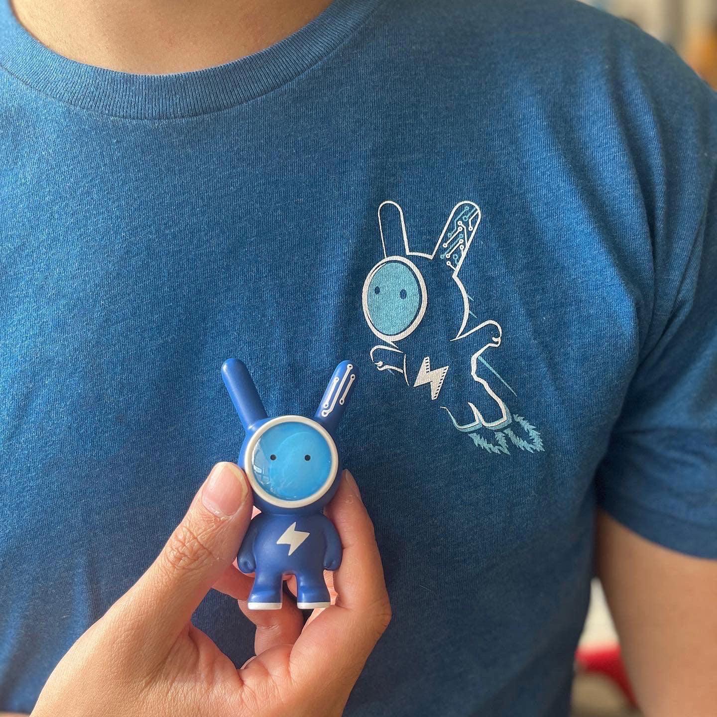 power up space rabbit t-shirt-Power Up (Space Rabbit) T-shirt-STORY SPARK