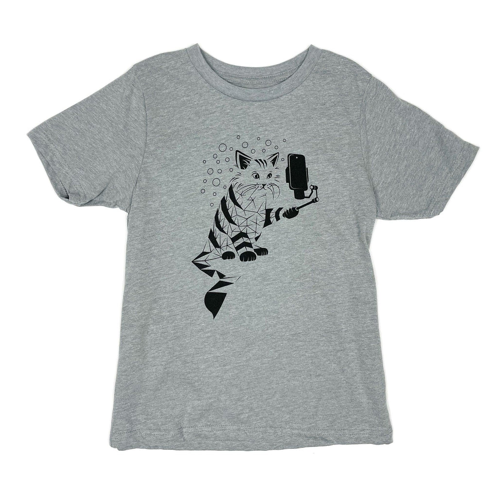 Snap Cat Kids T-Shirt-STORY SPARK