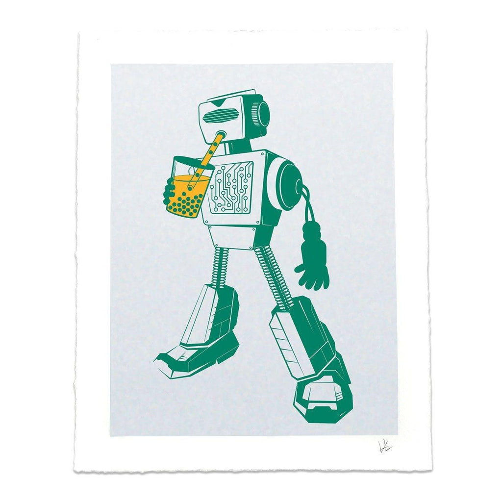 Boba robot Art Print by STORY SPARK
