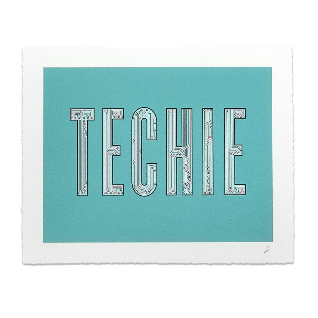 Techie Word Art Print-STORY SPARK