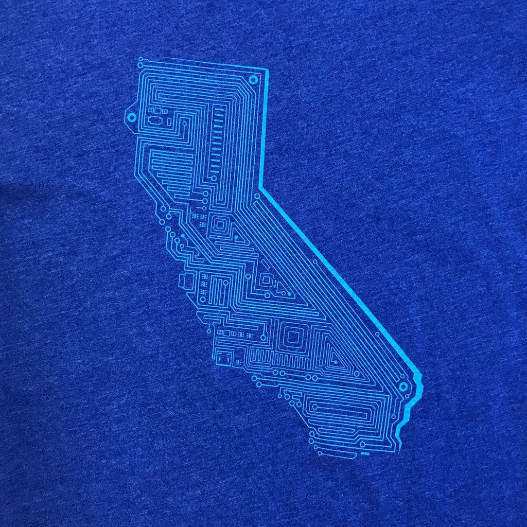 Techy California state shirt for engineers