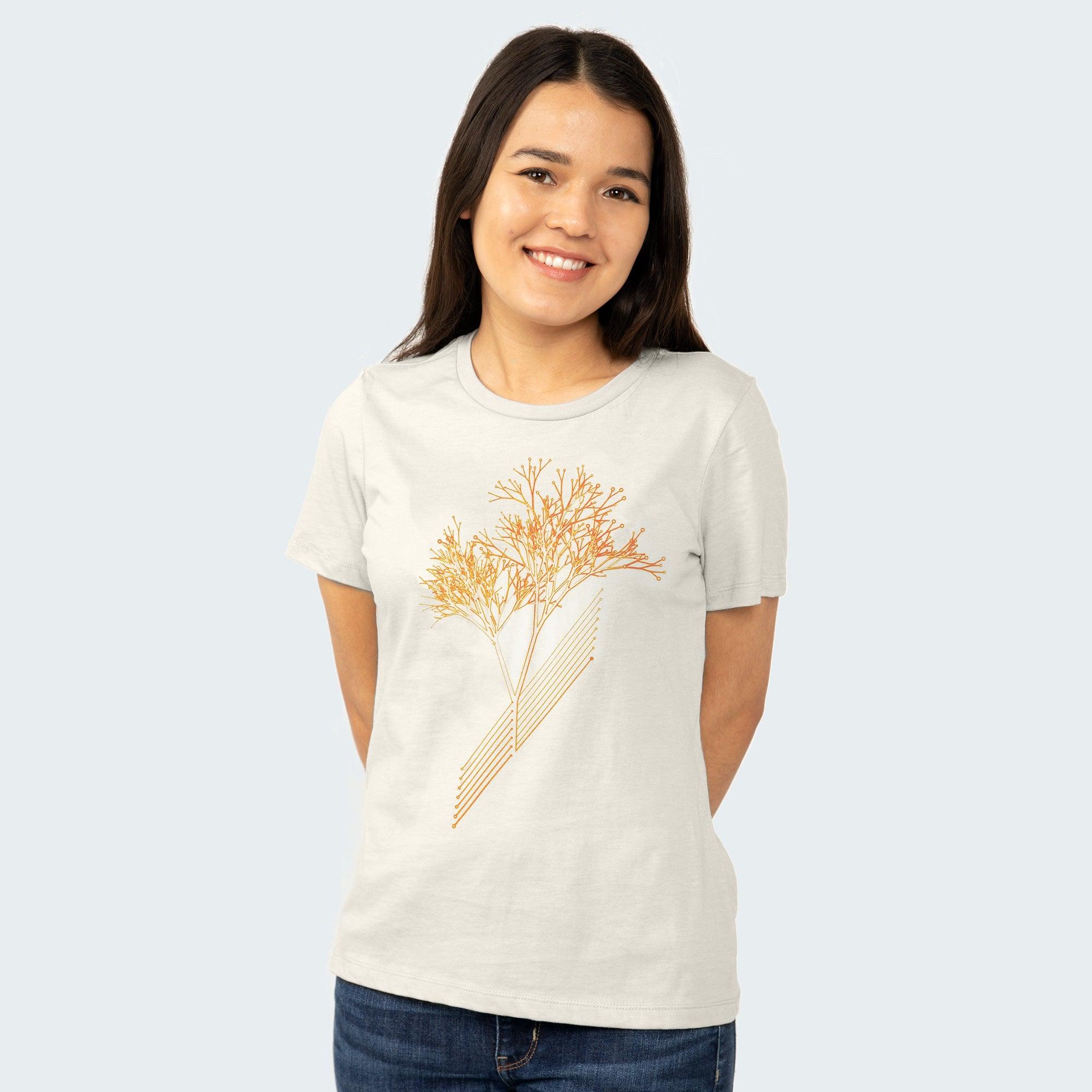 Circuit Tree Womens T-shirt-STORY SPARK