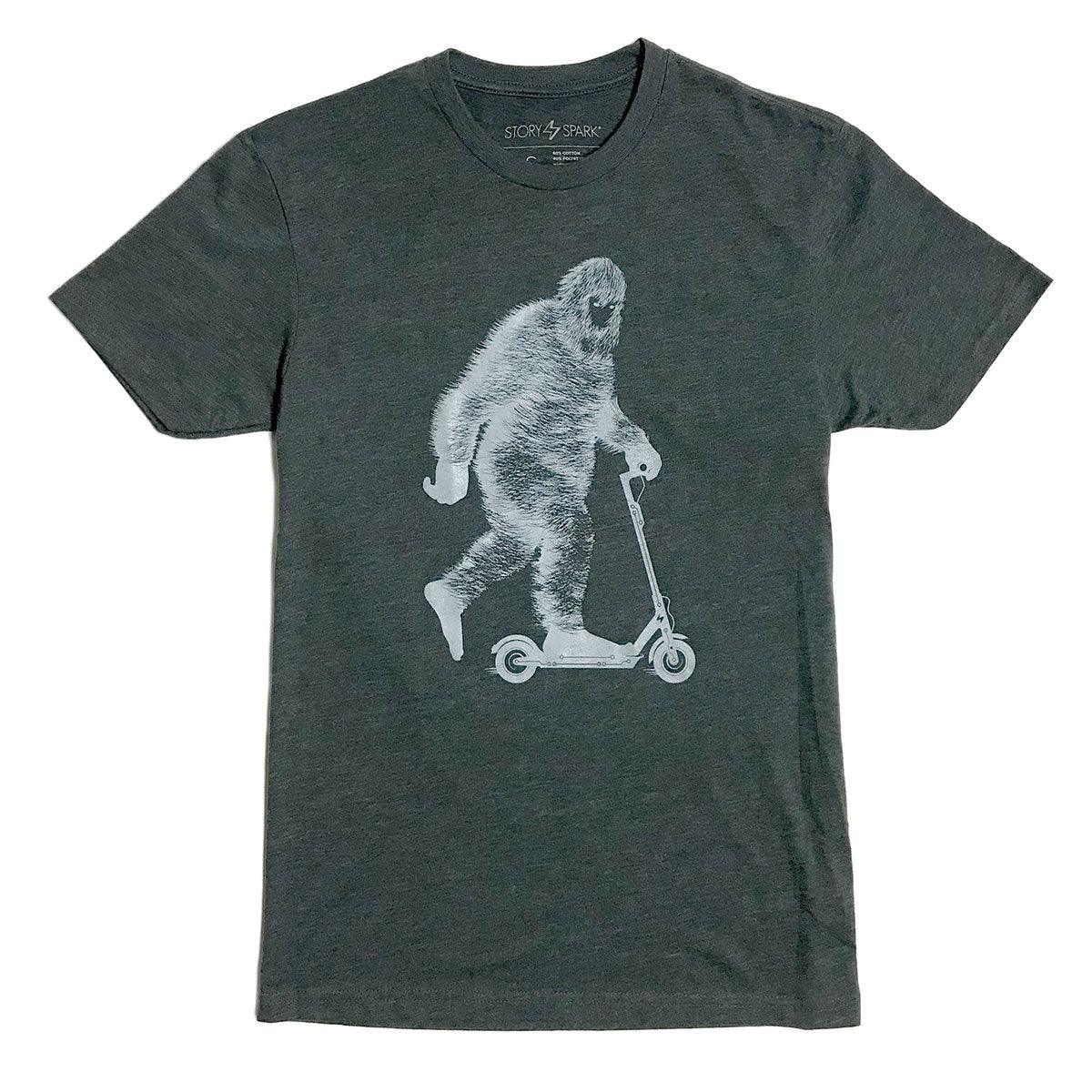 Bigfoot Graphic T-shirt - Glow in the Dark Yeti Tee by STORY SPARK
