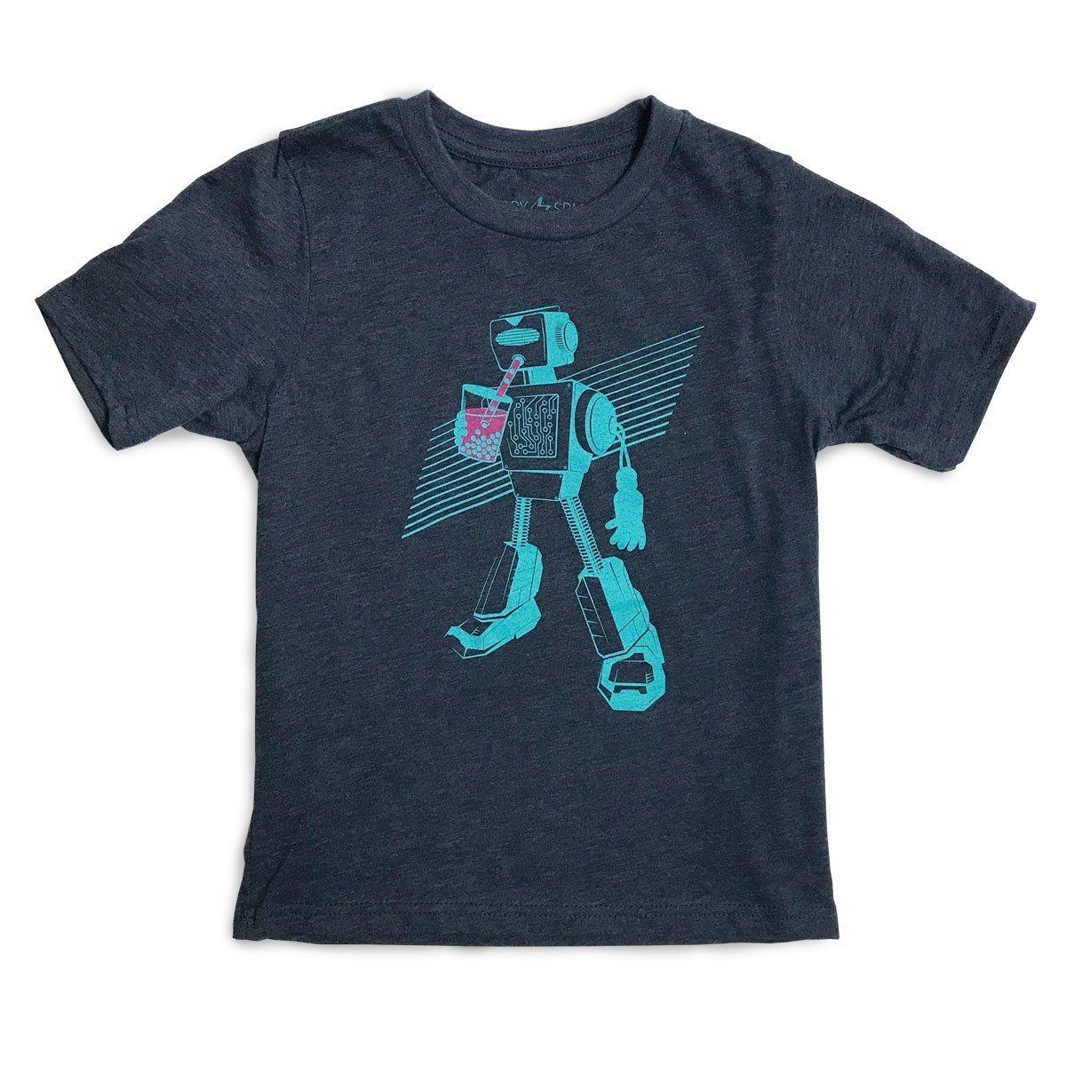 Boba Bot Kids T-Shirt-STORY SPARK