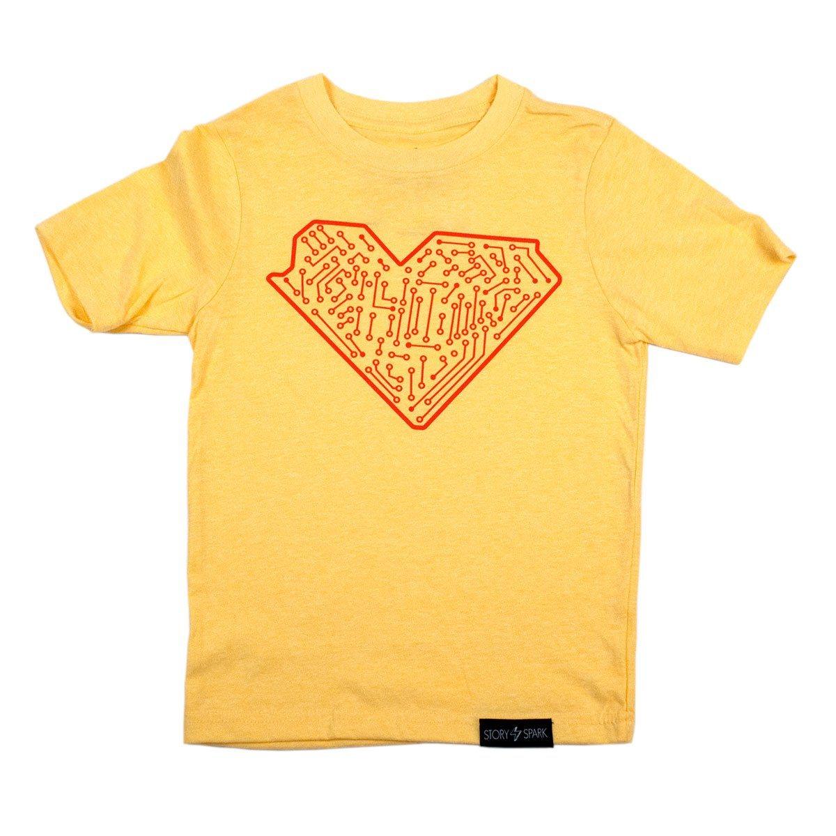I Heart Tech Kids T-Shirt-STORY SPARK