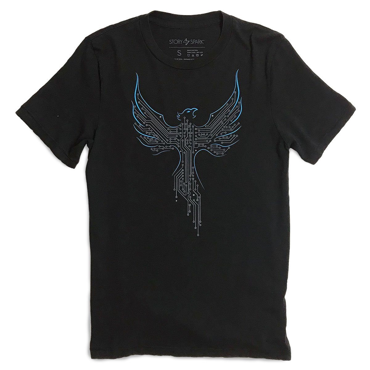 Phoenix T-shirt (Black)-STORY SPARK