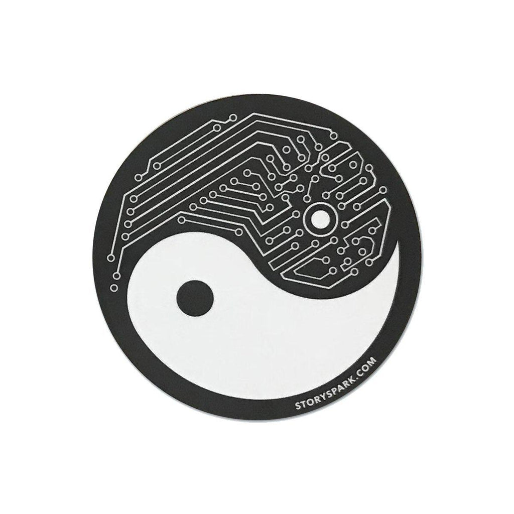 Yin Yang Tech Vinyl Sticker-STORY SPARK