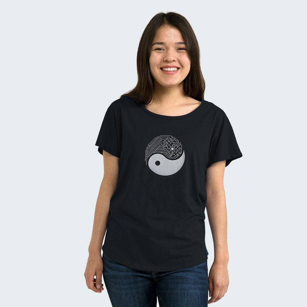Yin Yang Tech Dolman Shirt-STORY SPARK